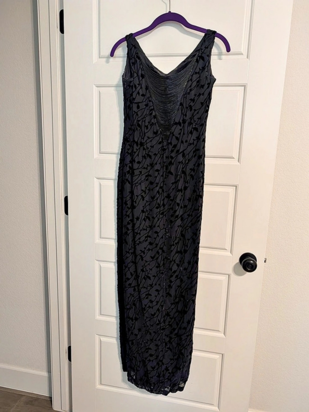 Alyce Designs Floral Maxi Dress Size 8 Black